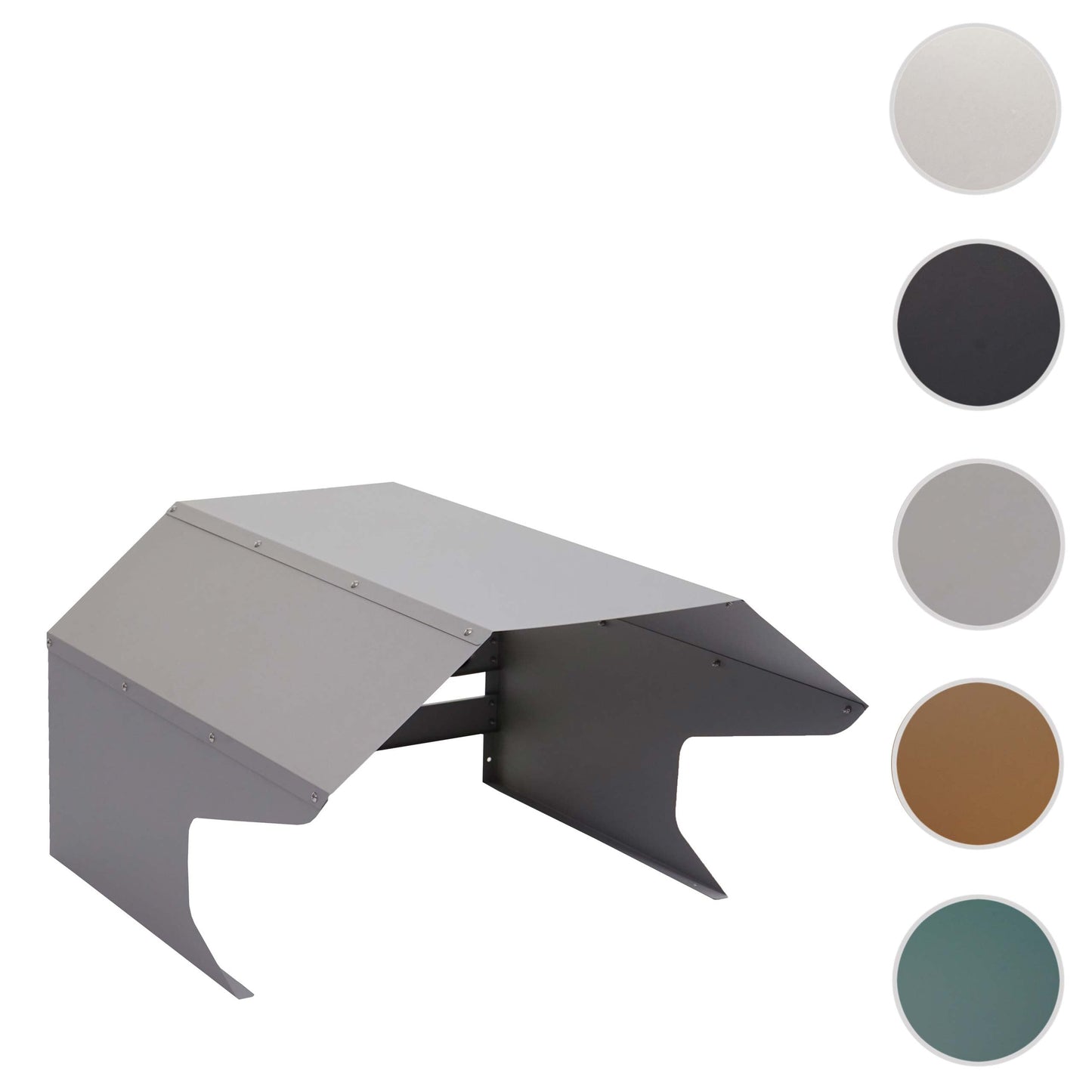 Cosmo Casa - Maairobotgarage - Dakkap - Metaal - Grijs - 40×59×69 cm