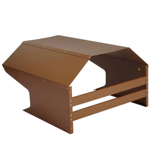 Cosmo Casa - Maairobotgarage - Dakkap - Metaal - Bruin - 40×59×69 cm