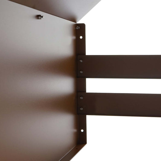 Cosmo Casa - Maairobotgarage - Dakkap - Metaal - Bruin - 40×59×69 cm