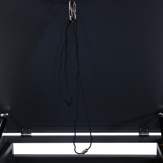 Cosmo Casa - Vuilnisbakdeksel 1-Delig - Vuilnisbakbak met Deksel - Uitbreidbaar - Staal - Antraciet - 103×60×62 cm / 24 kg