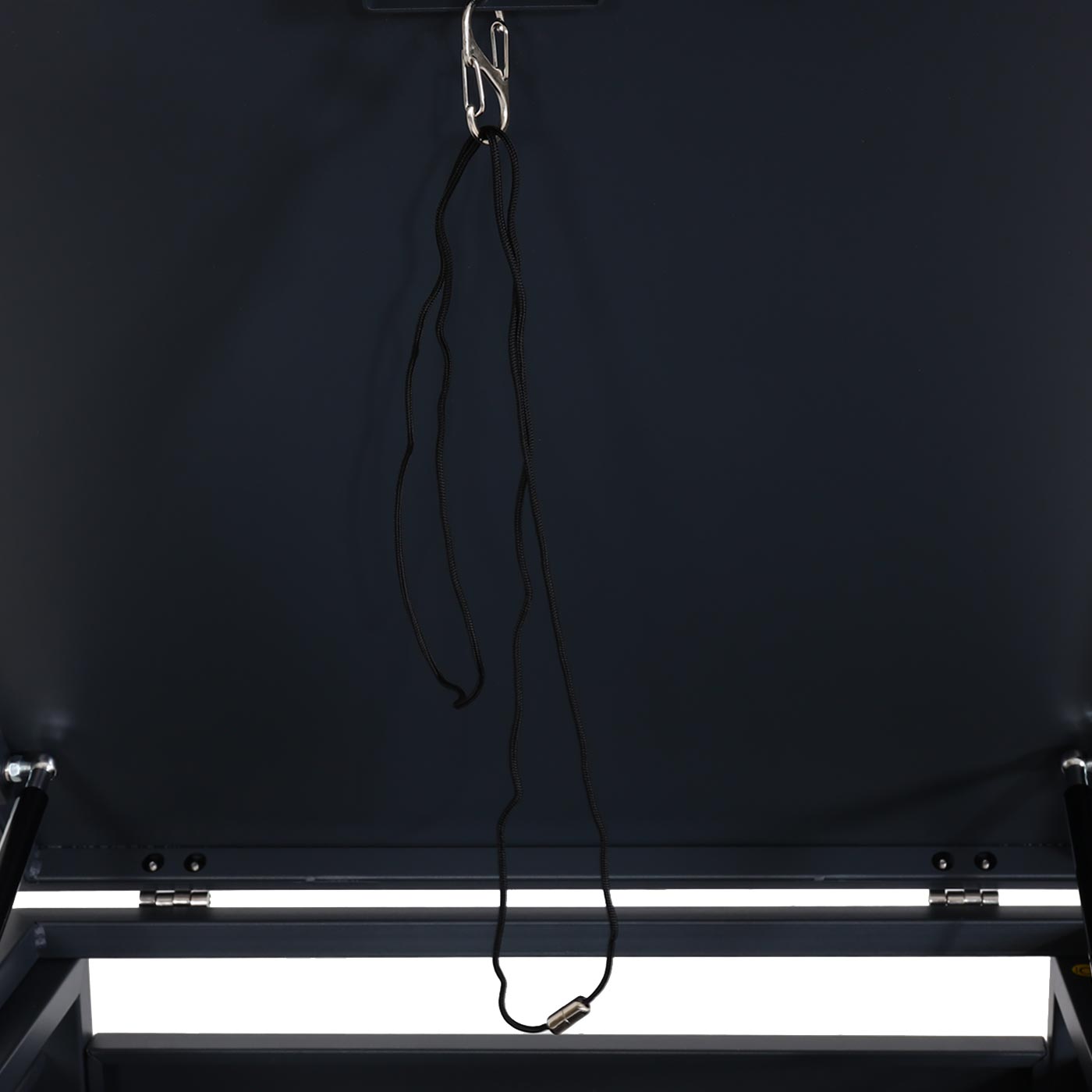 Cosmo Casa - Vuilnisbakdeksel 2-Delig - Vuilnisbakbak met Deksel - Uitbreidbaar - Staal - Antraciet - 103×115×63 cm / 38 kg