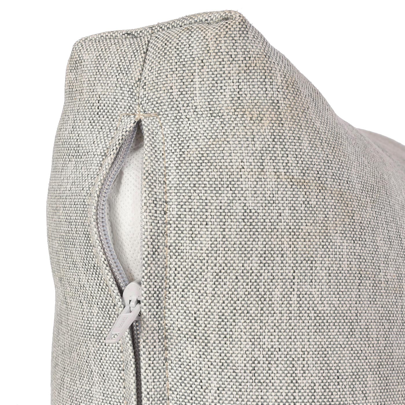 Cosmo Casa - Tuinset - Lounge Set met Bank - Aluminium & Acaciahout - Lichtgrijs