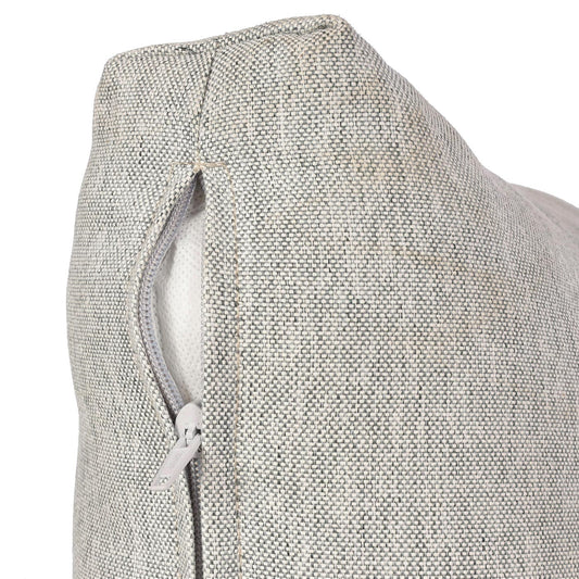 Cosmo Casa - Tuinset - Lounge Set met Bank - Aluminium & Acaciahout - Lichtgrijs