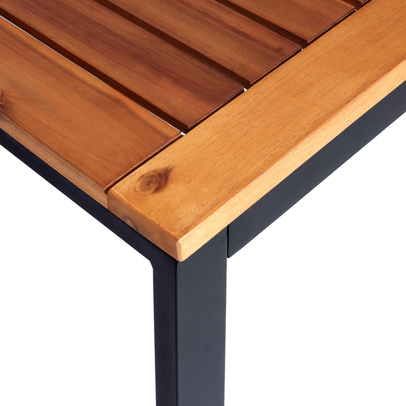 Cosmo Casa - Tuinset - Zitgroep Lounge met Bank - Aluminium & Acaciahout - Lichtgrijs