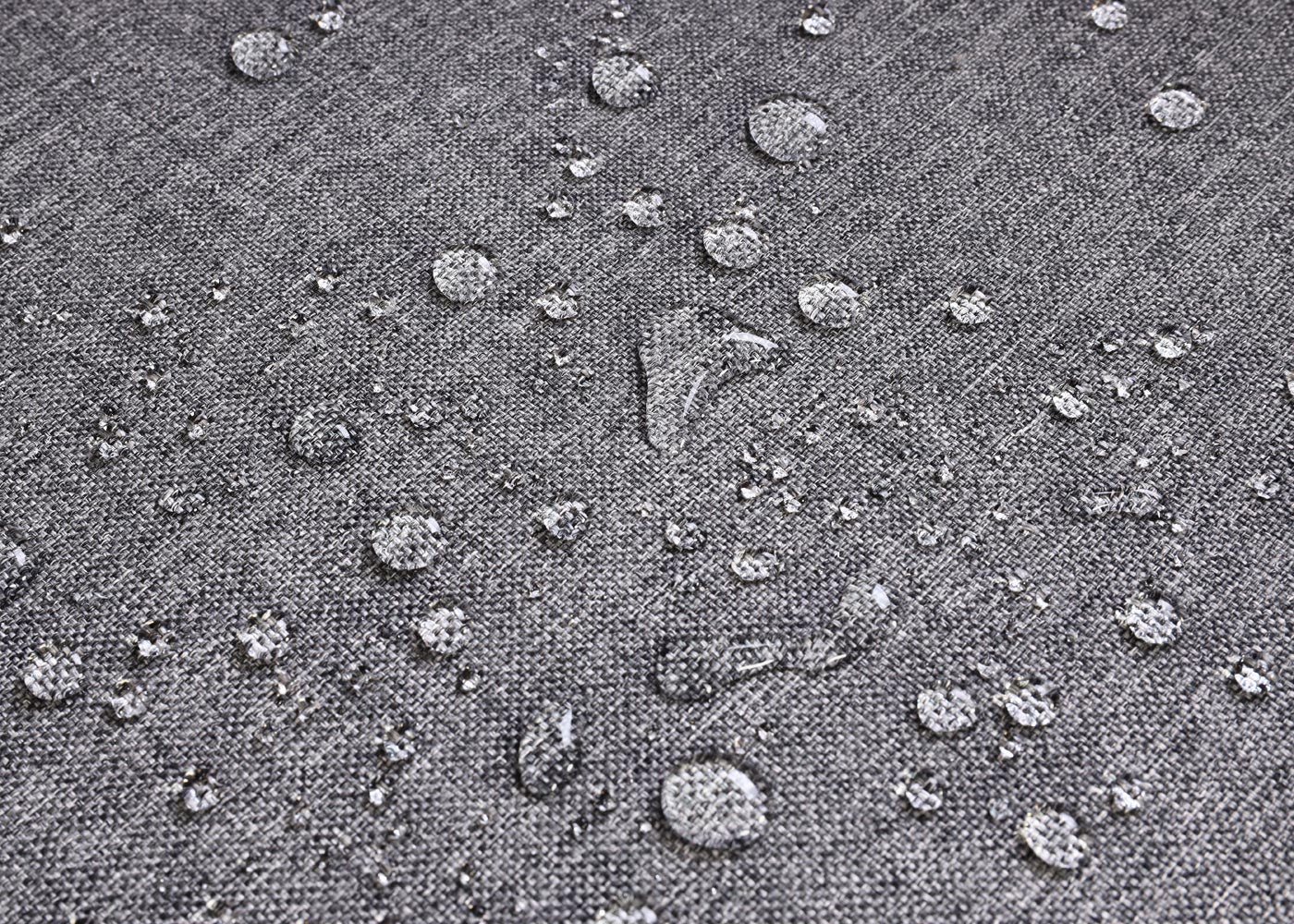 Cosmo Casa - Tuinset - Zitgroep Lounge met Bank - Poly & Aluminium & Acaciahout - Donkergrijs