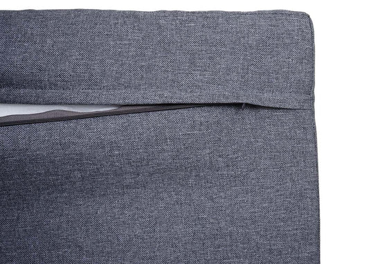 Cosmo Casa - Tuinset - Zitgroep met Loungefauteuil & Bank - Gesponnen Poly & Acaciahout & Aluminium - Donkergrijs - Bekleding Donkergrijs