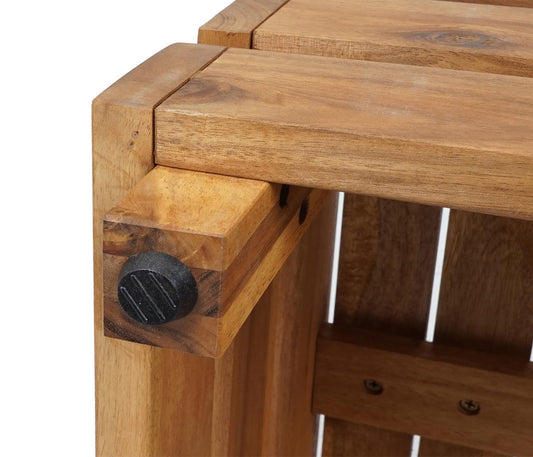 Cosmo Casa - Tuinset - Zitgroep met Loungefauteuil & Bank - Gesponnen Poly & Acaciahout & Aluminium - Donkergrijs - Bekleding Donkergrijs