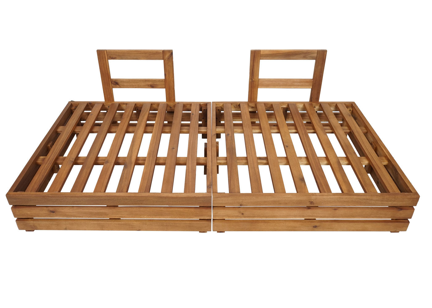 Cosmo Casa - Tuinset - Zitgroep met Loungefauteuil & Bank - Gesponnen Poly & Acaciahout & Aluminium - Donkergrijs - Bekleding Donkergrijs