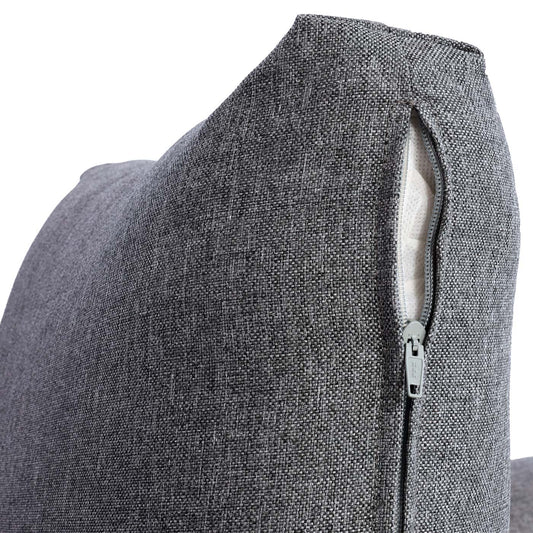 Cosmo Casa - Tuinset - Lounge Set met Bank - Acaciahout - Bekleding Donkergrijs - MVG-Gecertificeerd