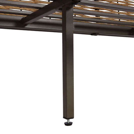 Cosmo Casa - Tuinset - Lounge Set met Bank - Polyrotan & Metaal - Lichtgrijs