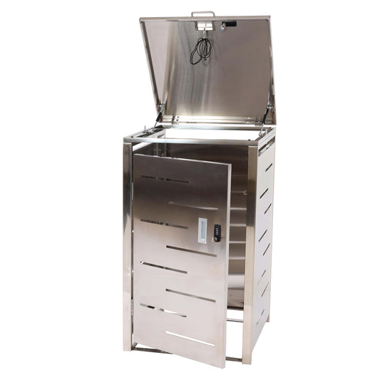 Cosmo Casa - Vuilnisbakdeksel - Enkelvoudig Uitschuifbaar - RVS - 103x60x62cm