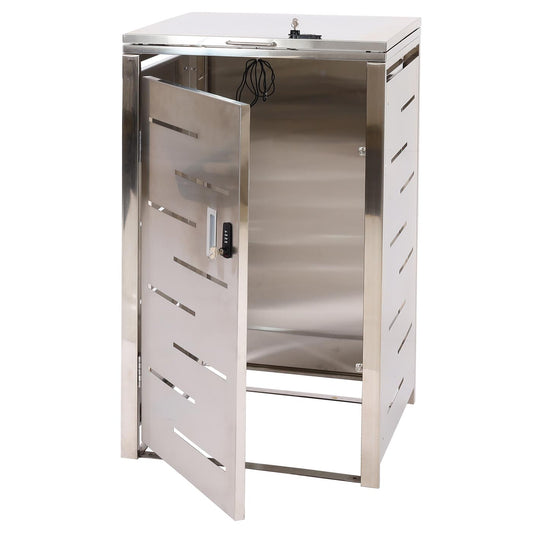 Cosmo Casa - Vuilnisbakdeksel - Enkelvoudig Uitschuifbaar - RVS - 103x60x62cm