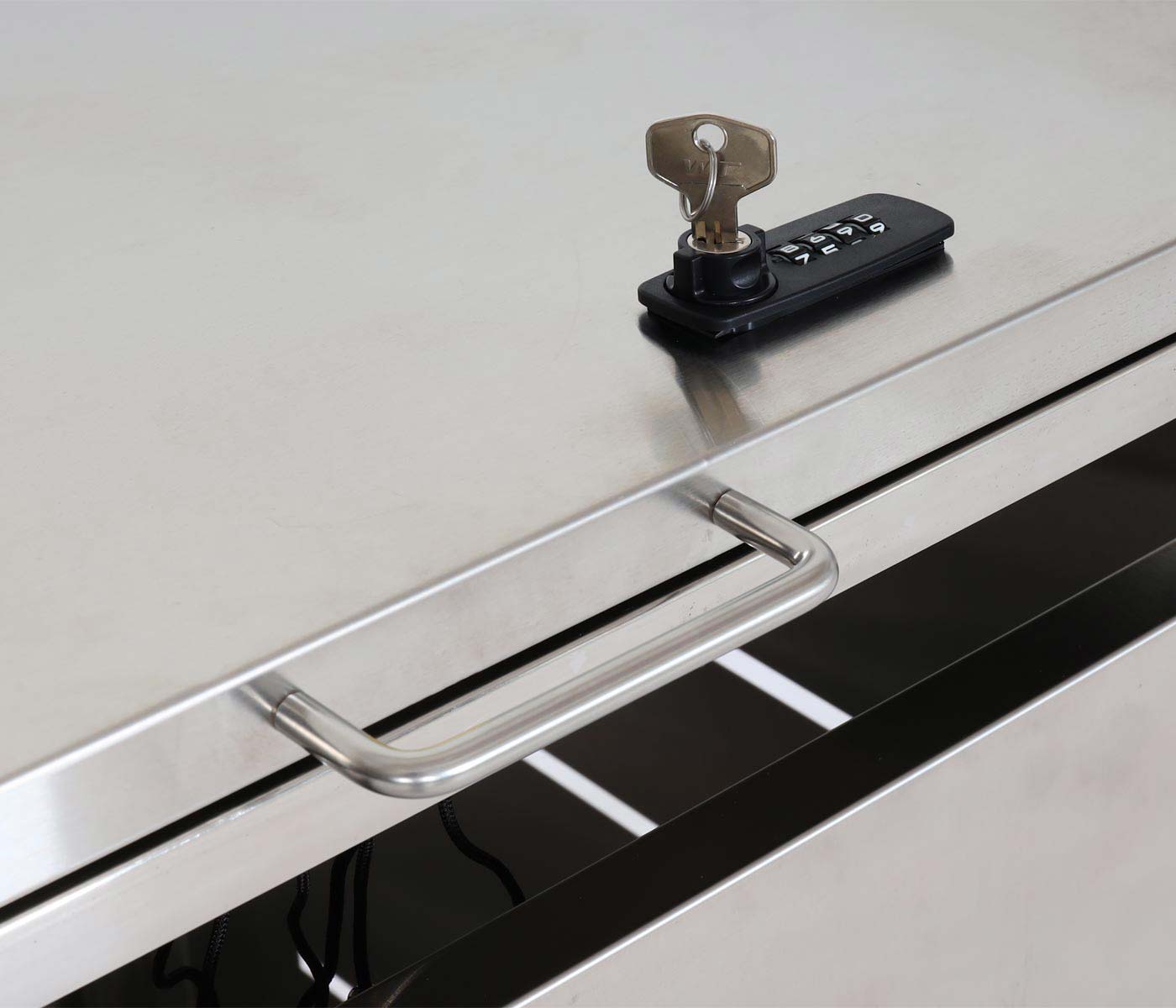 Cosmo Casa - Set van 2 Vuilnisbakdeksels - Uitschuifbaar - RVS - 103x115x63cm