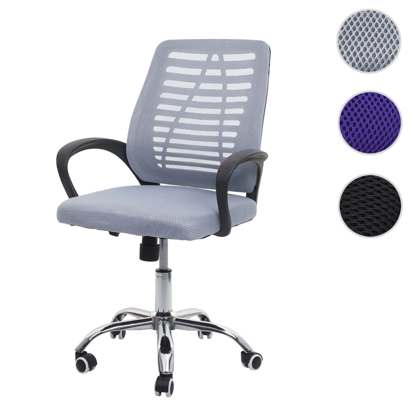 Cosmo Casa - Bureaustoel - Ergonomisch - Mesh - Grijs
