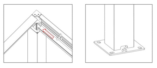 Cosmo Casa - Pergola - Tuinpaviljoen met Lattendak & Regengoot - Aluminium Frame - 3×3 m - Wit