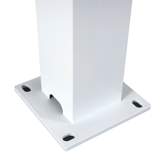 Cosmo Casa - Pergola met Zijwand - Lamellenpaviljoenrolgordijn Stormvast - Aluminium Frame - Wit - 3×3 m