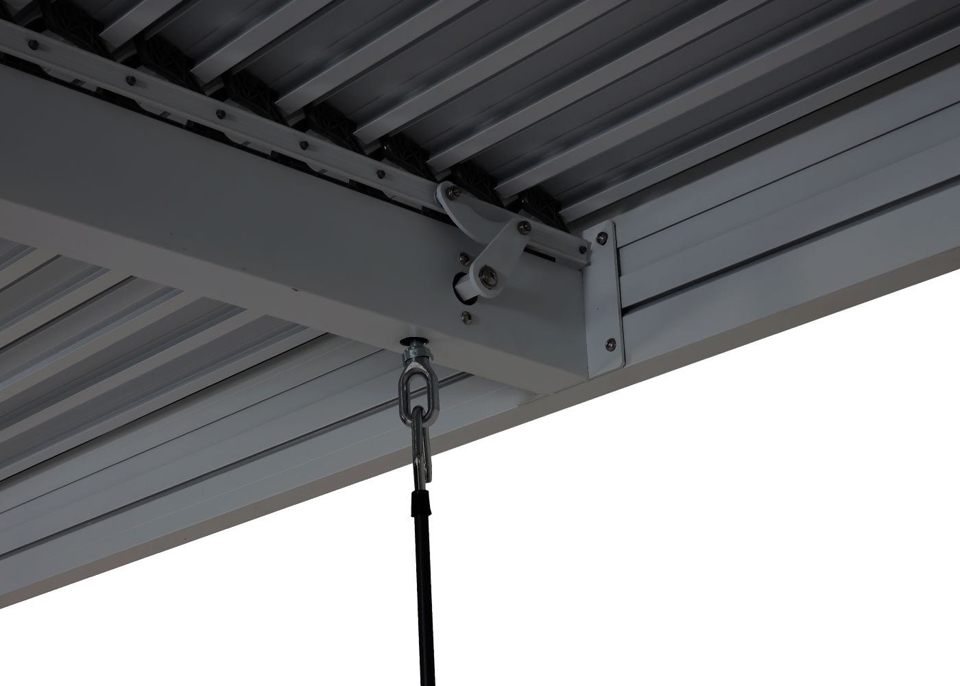 Cosmo Casa - Pergola - Lamellenpaviljoen met Regengoot Stormvast - Aluminium Frame - Antraciet - 3×6 m