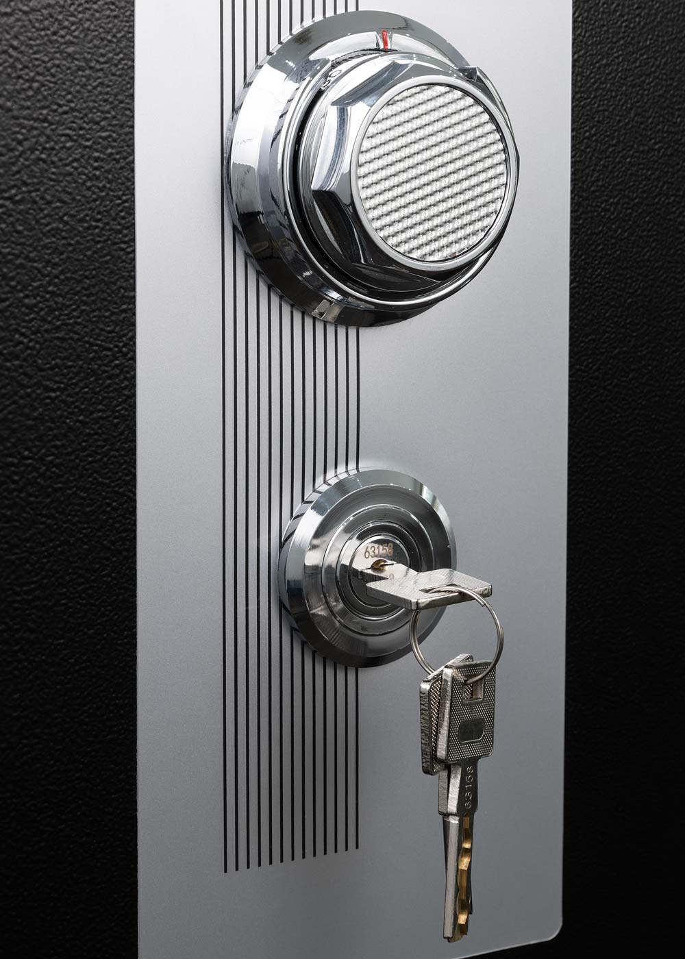 Cosmo Casa - Kluis - Brandwerend 60 min - Metaal - Zwart - 52×36×39 cm (20 l)