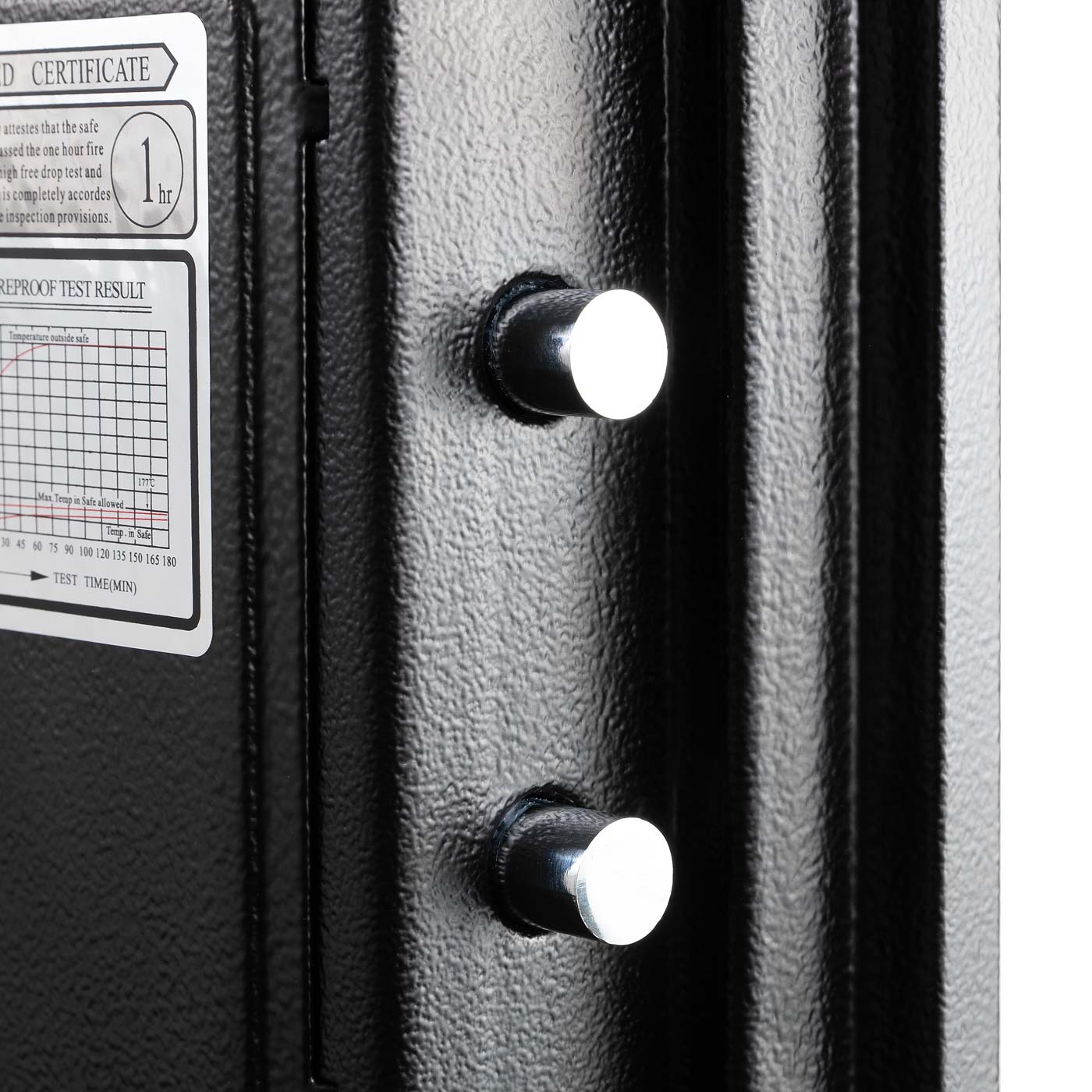 Cosmo Casa - Kluis - Brandwerend 60 min - Metaal - Zwart - 52×36×39 cm (20 l)