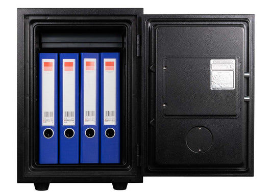 Cosmo Casa - Kluis - Brandwerend 60 min - Metaal - Zwart - 52×36×39 cm (20 l)