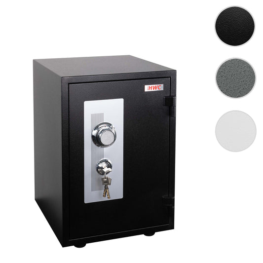 Cosmo Casa - Kluis - Brandwerend 60 min - Metaal - Zwart - 52×36×39 cm (20 l)