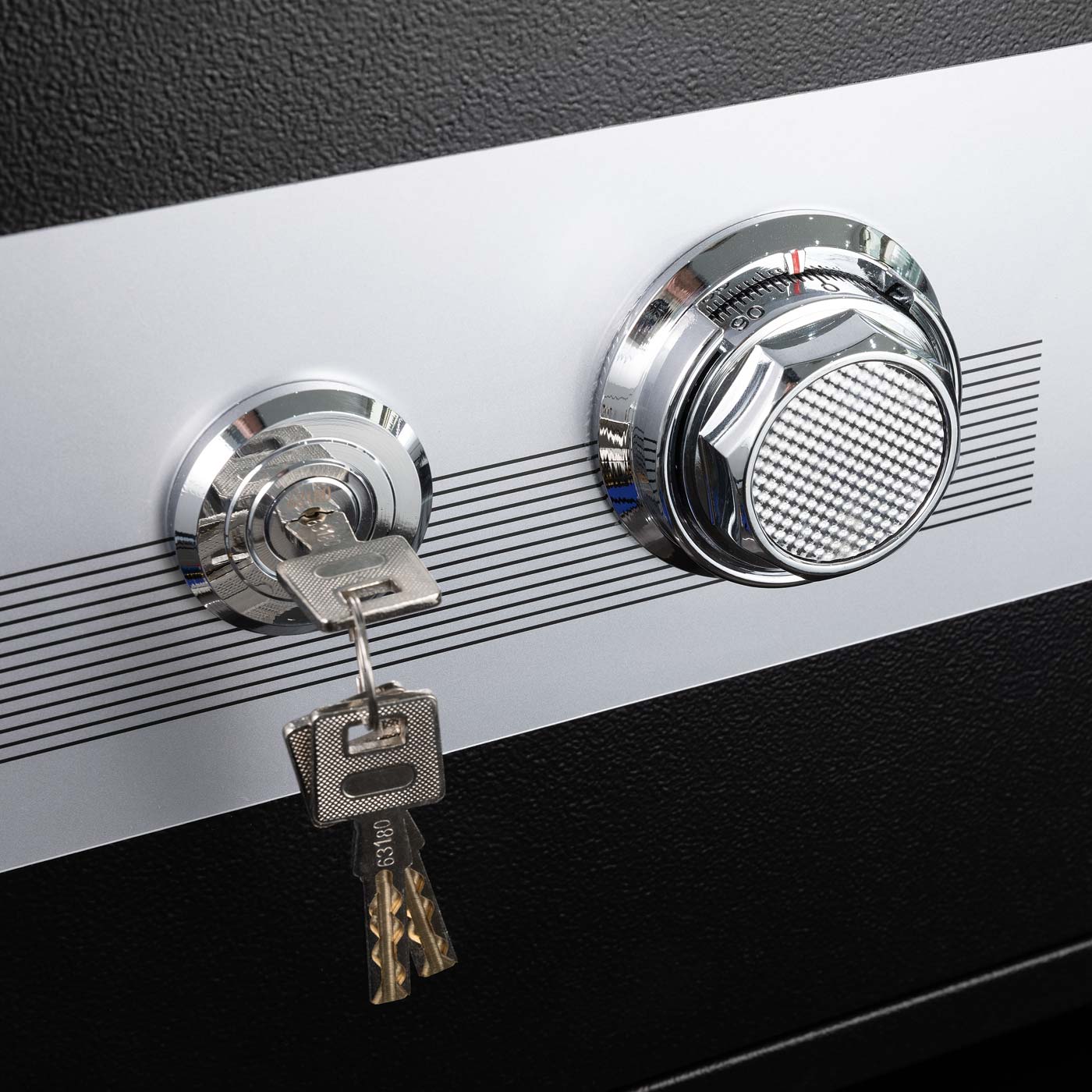 Cosmo Casa - Kluis - Brandwerend 60 min - Metaal - Zwart - 60×46×47 cm (39 l)