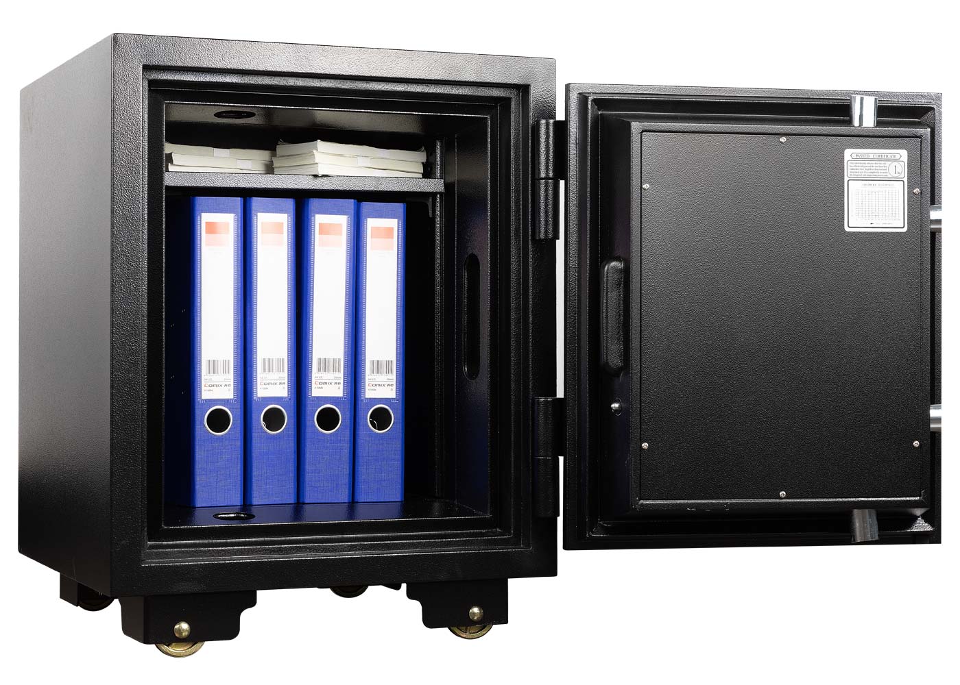 Cosmo Casa - Kluis - Brandwerend 60 min - Metaal - Zwart - 60×46×47 cm (39 l)