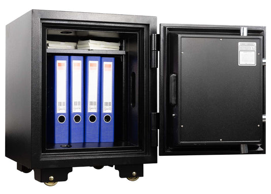 Cosmo Casa - Kluis - Brandwerend 60 min - Metaal - Zwart - 60×46×47 cm (39 l)