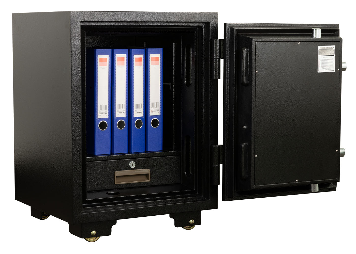 Cosmo Casa - Kluis - Brandwerend 60 min - Metaal - Zwart - 68×48×47 cm (48 l)