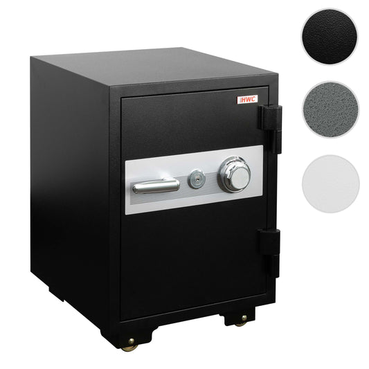 Cosmo Casa - Kluis - Brandwerend 60 min - Metaal - Zwart - 68×48×47 cm (48 l)