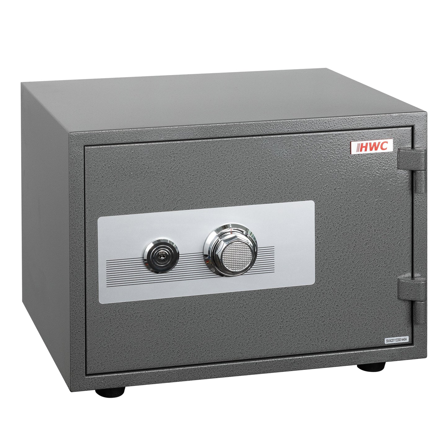 Cosmo Casa - Kluis - Brandwerend 60 min dubbel grendelslot - Metaal - Grijs - 38×50×44 cm (19 l)