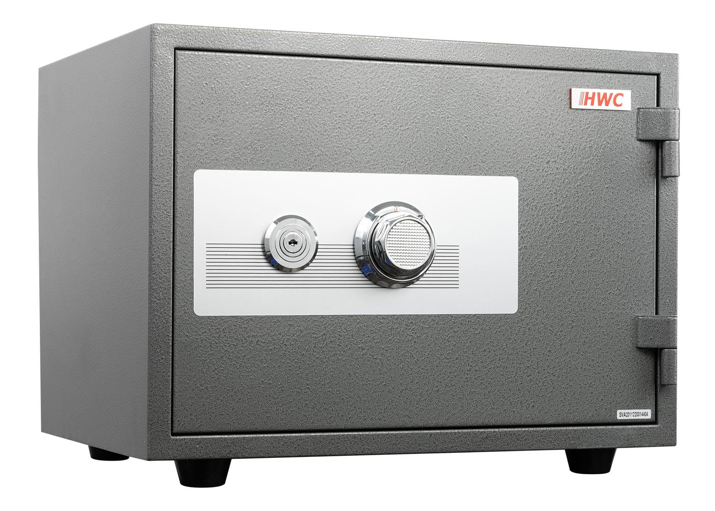 Cosmo Casa - Kluis - Brandwerend 60 min dubbel grendelslot - Metaal - Grijs - 38×50×44 cm (19 l)