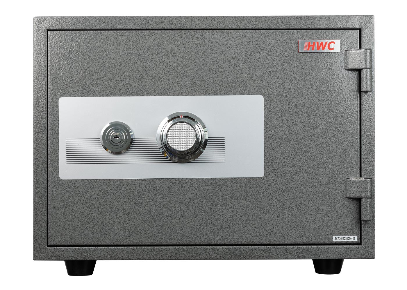 Cosmo Casa - Kluis - Brandwerend 60 min dubbel grendelslot - Metaal - Grijs - 38×50×44 cm (19 l)