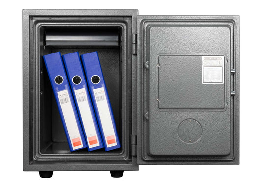 Cosmo Casa - Kluis - Brandwerend 60 min - Metaal - Grijs - 52×36×39 cm (20 l)