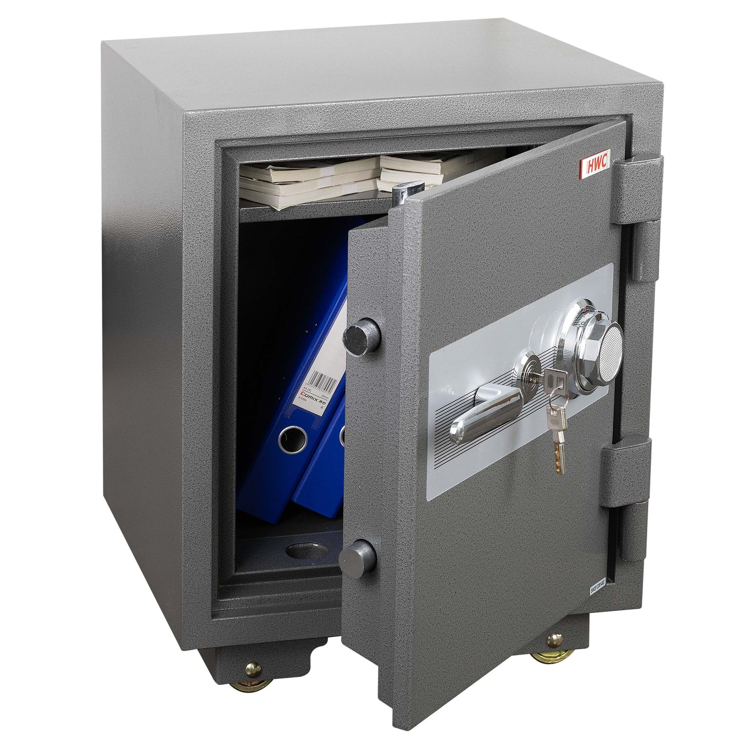 Cosmo Casa - Kluis - Brandwerend 60 min - Metaal - Grijs - 60×46×47 cm (39 l)