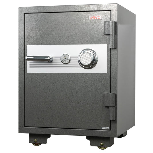 Cosmo Casa - Kluis - Brandwerend 60 min - Metaal - Grijs - 68×48×47 cm (48 l)