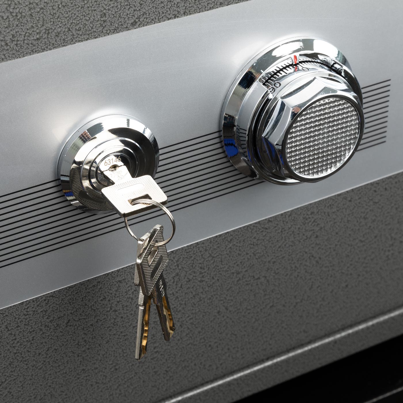 Cosmo Casa - Kluis - Brandwerend 60 min - Metaal - Grijs - 68×48×47 cm (48 l)