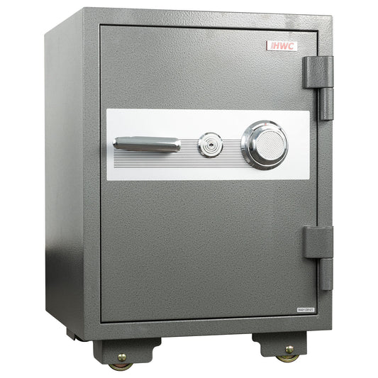 Cosmo Casa - Kluis - Brandwerend 60 min - Metaal - Grijs - 68×48×47 cm (48 l)