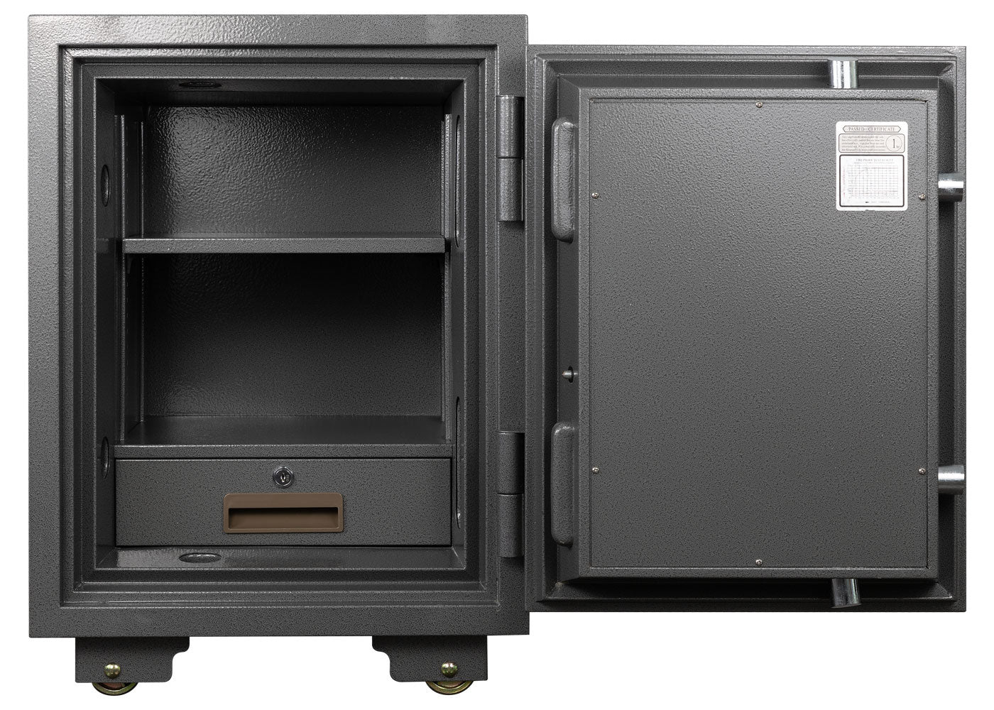 Cosmo Casa - Kluis - Brandwerend 60 min - Metaal - Grijs - 68×48×47 cm (48 l)