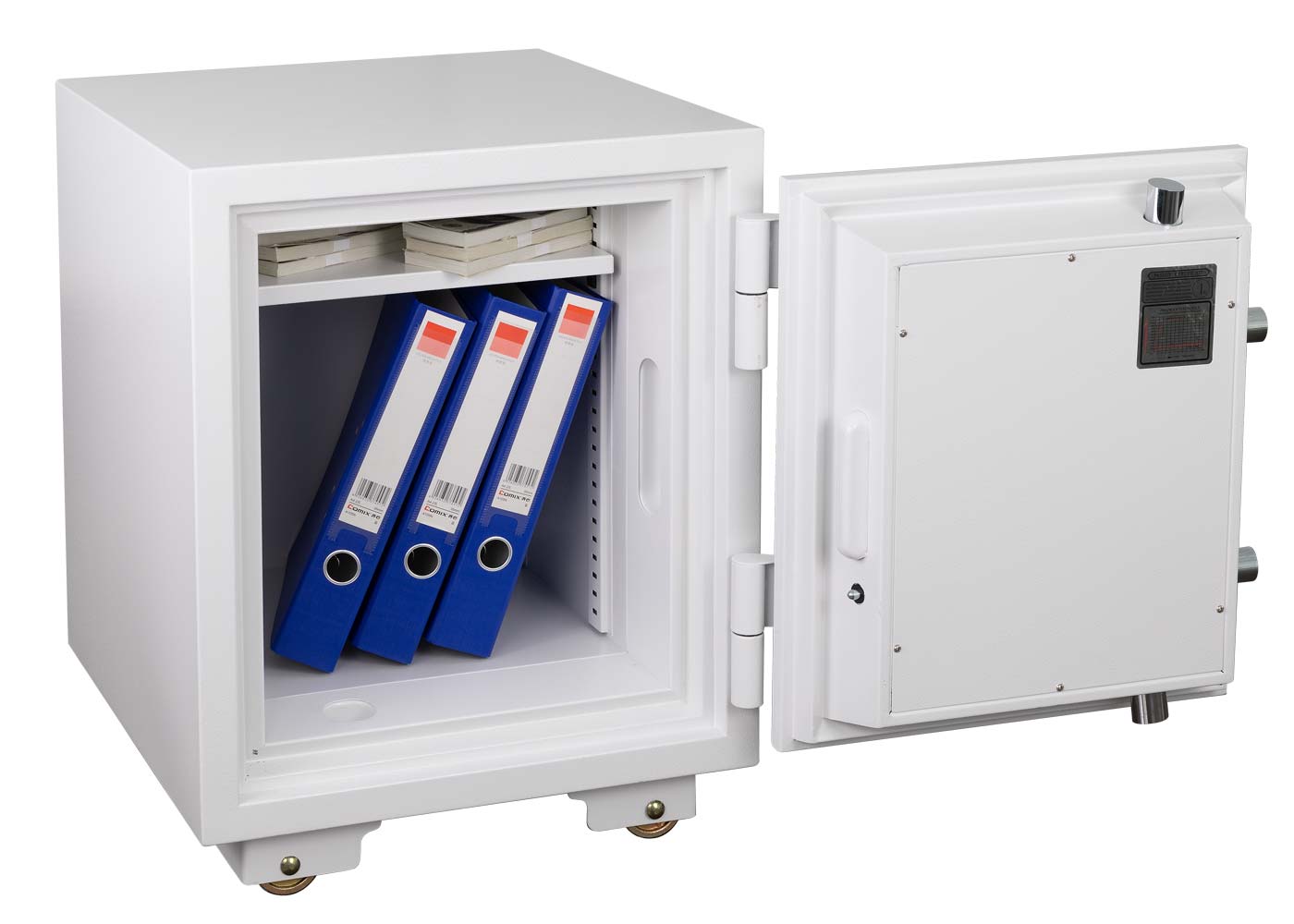 Cosmo Casa - Kluis - Brandwerend 60 min - Metaal - Wit - 60×46×47 cm (39 l)