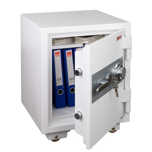 Cosmo Casa - Kluis - Brandwerend 60 min - Metaal - Wit - 60×46×47 cm (39 l)