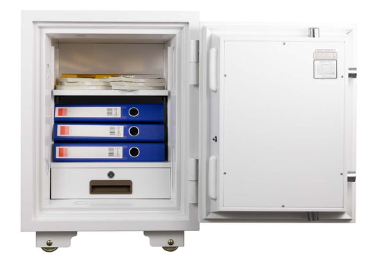 Cosmo Casa - Kluis - Brandwerend 60 min - Metaal - Wit - 68×48×47 cm (48 l)