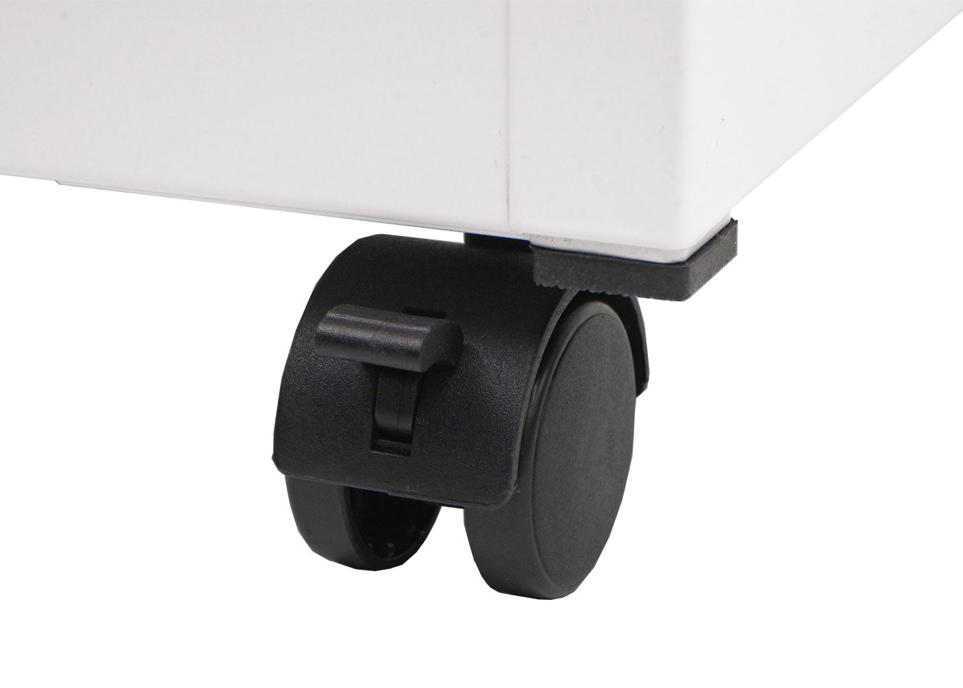 Cosmo Casa - Rolcontainer - Ladekast Archiefkast - Metaal - Wit - 55×40×41 cm (4 laden)