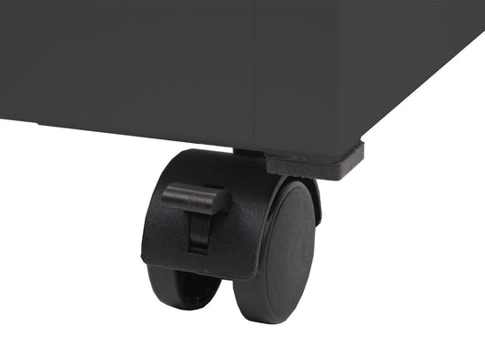 Cosmo Casa - Rolcontainer - Ladekast Archiefkast - Metaal - Donkergrijs - 75×40×41 cm (5 laden)