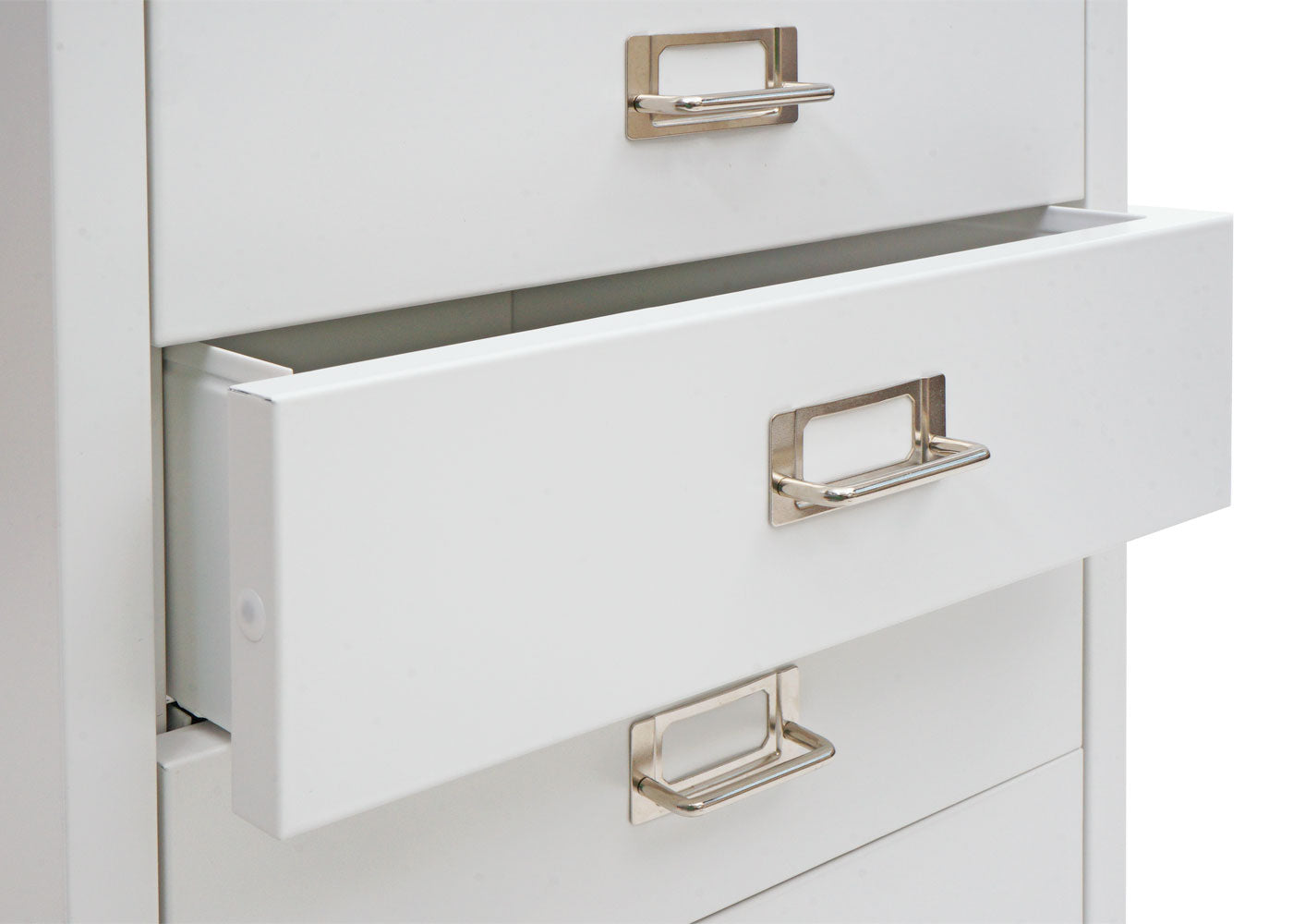 Cosmo Casa - Rolcontainer - Archiefkast - Metaal - Wit - 115×40×41 cm (8 laden)