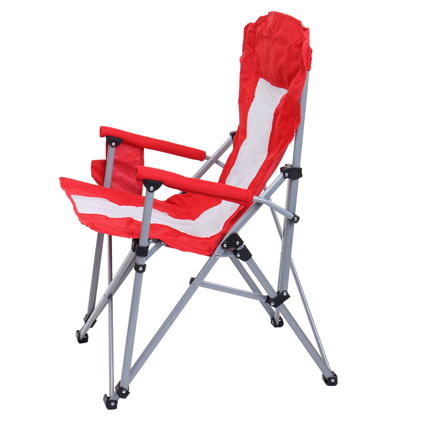 Cosmo Casa - Campingstoel - Klapstoel, Visstoel & Regisseursstoel - Wasbare Hoes - Metaal & Textiel - Rood