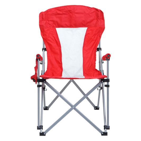 Cosmo Casa - Campingstoel - Klapstoel, Visstoel & Regisseursstoel - Wasbare Hoes - Metaal & Textiel - Rood