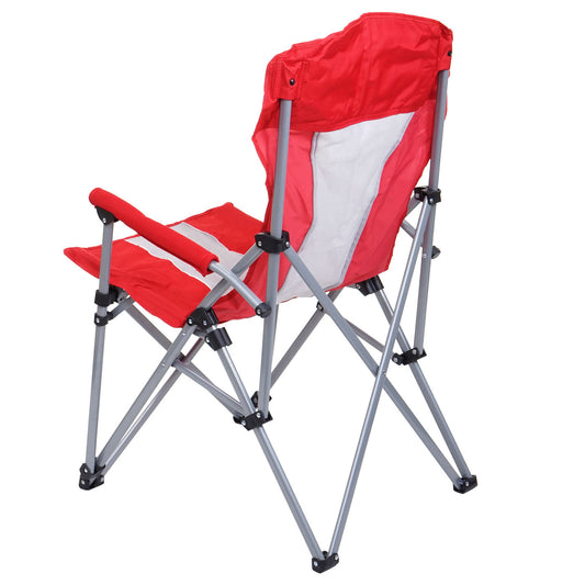 Cosmo Casa - Campingstoel - Klapstoel, Visstoel & Regisseursstoel - Wasbare Hoes - Metaal & Textiel - Rood