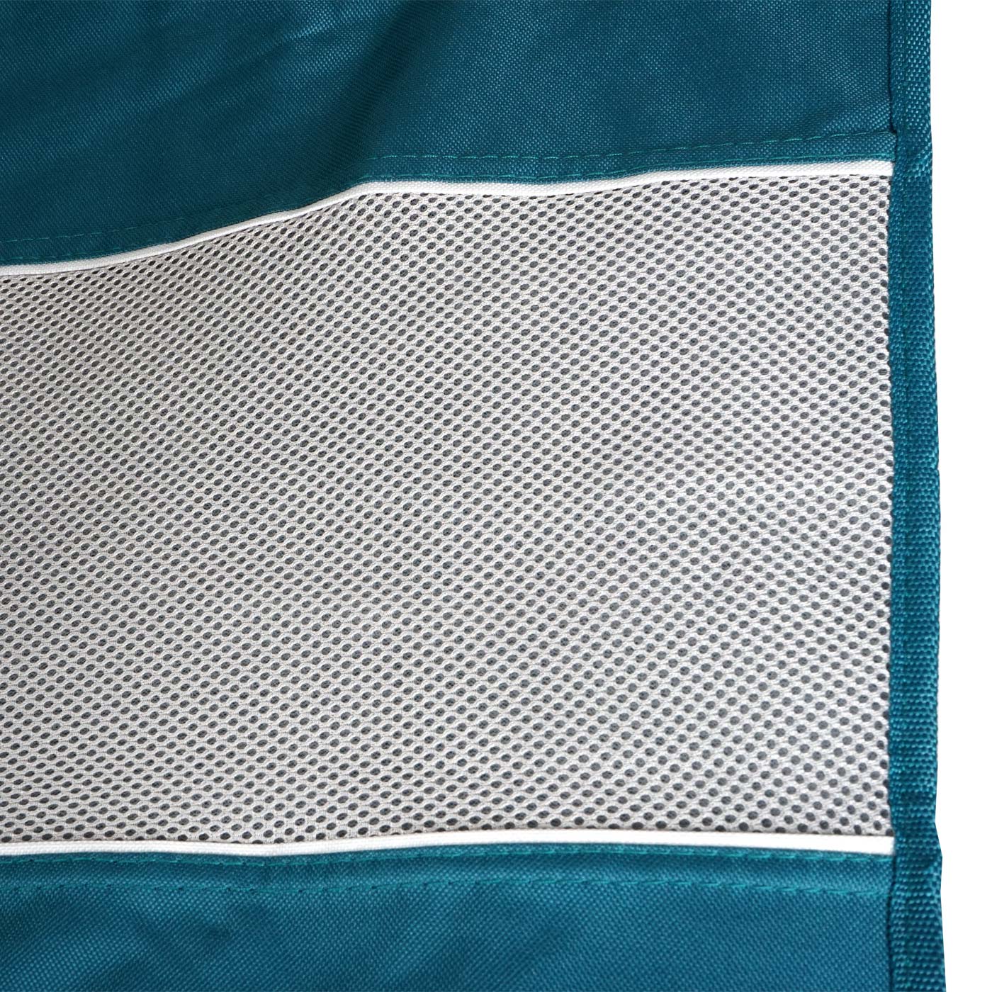 Cosmo Casa - Campingstoel - Klapstoel/Regisseursstoel met Wasbare Beschermhoes - Staal & Stoftextiel - Turkoois