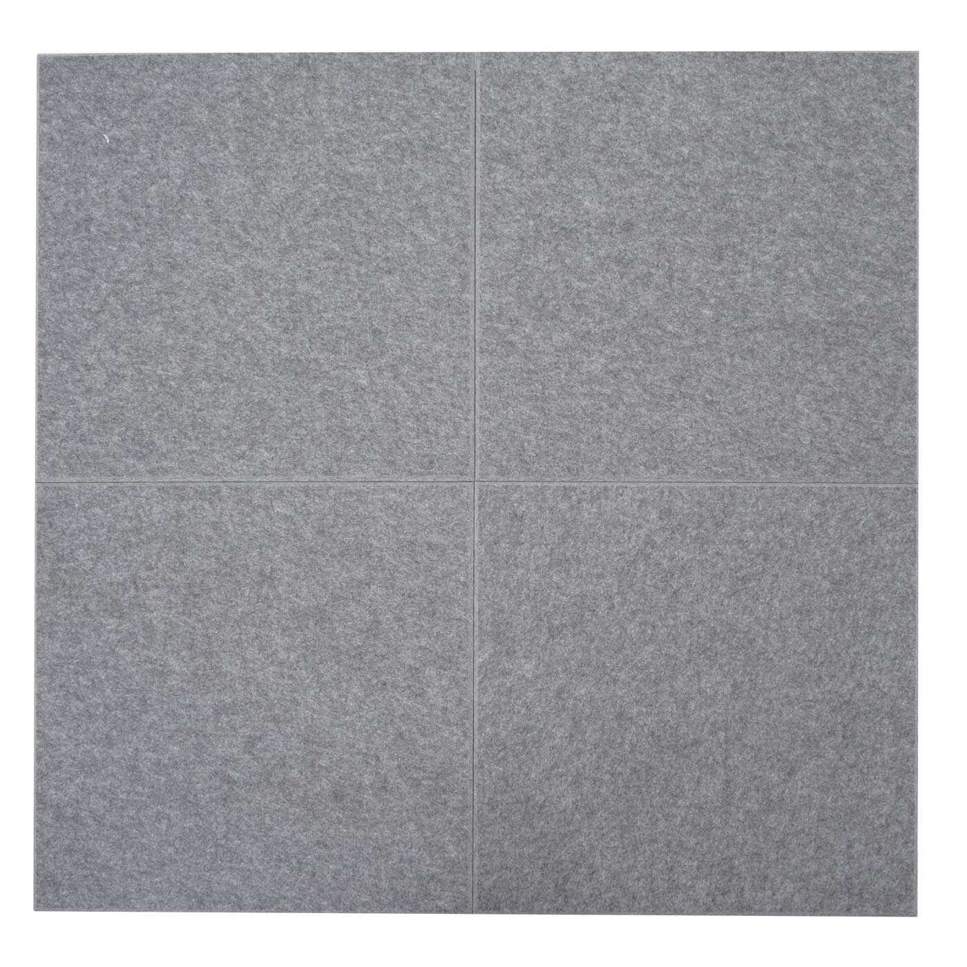 Cosmo Casa - Set van 4 Akoestische Wandpanelen - Geluidsisolatie - Stoftextiel - 50×50 cm - Grijs